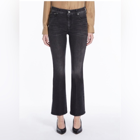 Weekend Max Mara flare black jeans - size 10 worn 1 time. Purchased in Paris - Picture 1 of 2